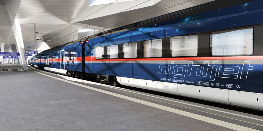 ÖBB and Siemens Mobility present exterior design of the new Nightjet